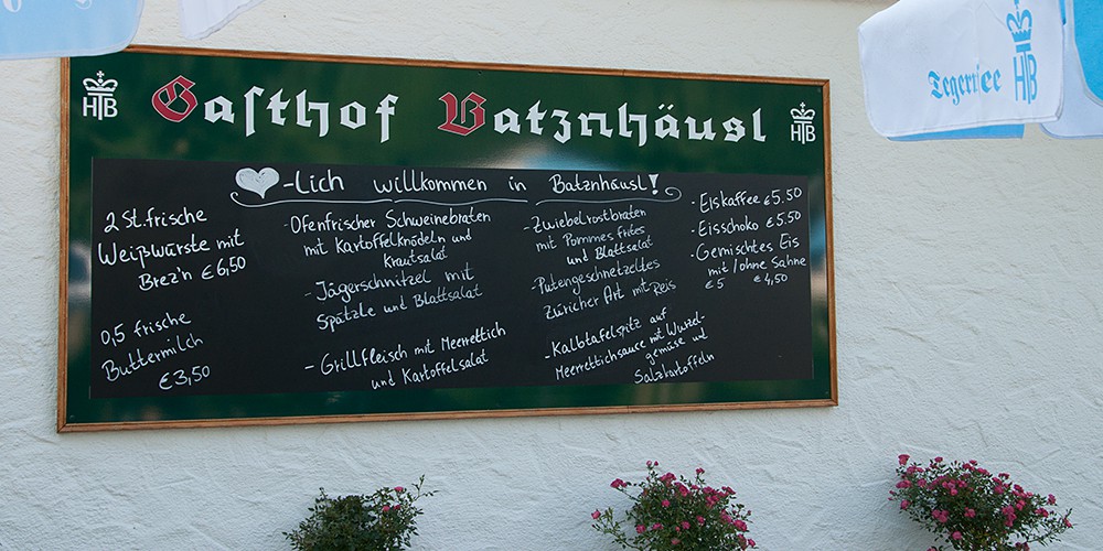 Batznhäusl - der traditionsreiche Gasthof in Kreuth am Tegernsee - Biergarten
